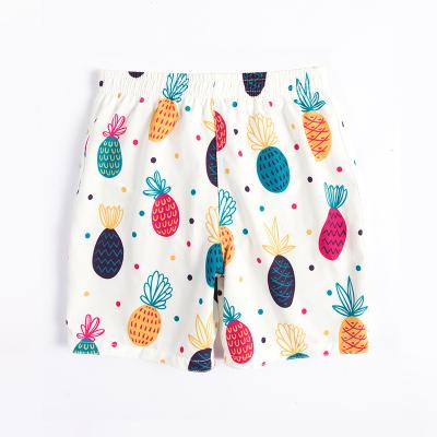 China Kids For Korean Baby Toddler Watercolor Breathable Pineapple Bathing Swimsuit Beach Shorts for sale