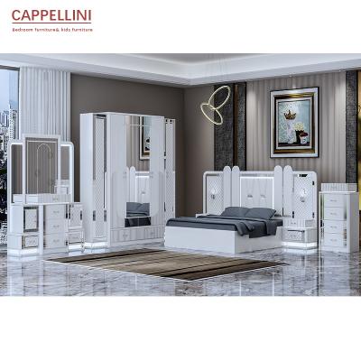 China (Others) Modern Design Adjustable Bedroom Furniture Set Luxury King Queen Size Double Wooden Bed Set for sale