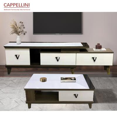 China Adjustable Table TV Cabinet TV Side Table Living Room Solid Wood (Other) Stand Furniture Set for sale