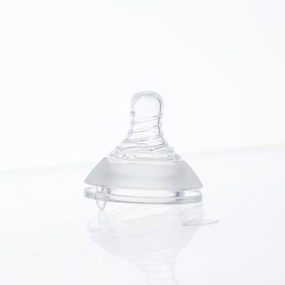 China Brand New BPA Free Large Silicone Nipple Baby Bottle With High Quality PERT Nipples for sale