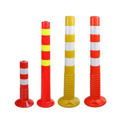 China Durable 45cm PU Plastic PU Warning Post For Road Safety for sale