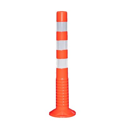 China Wholesale 75CM Durable High Quality Road Safety PU Flexible Warning Post for sale