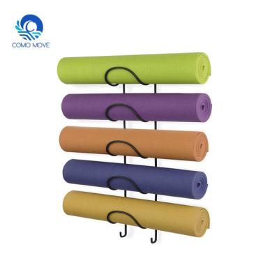 China Durable Yoga Mat Wall Mount Holder For Home And Studio Use Storage Rack for sale