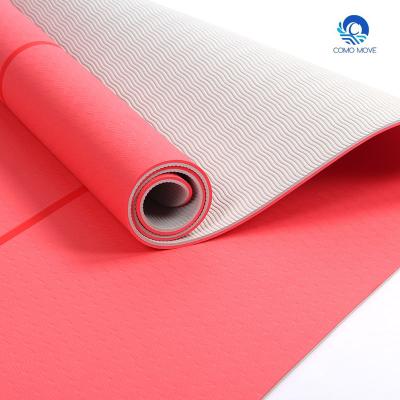 China Professional Double Sided Yoga Mat Daily For Floor Yoga Pilate Hot Tape 6/8/10MM Thickness Training And Home Exercise for sale