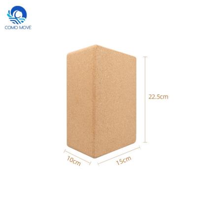 China . 4*6*9 Inch High Density Eco-friendly Cork Yoga Block Cork Yoga Brick Stretch Blocks Natural Yoga Cube for sale