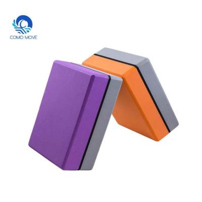 China Mounting props. Double Layers EVA Yoga Block Sandwich Eco-friendly Yoga Brick Yoga Block for sale