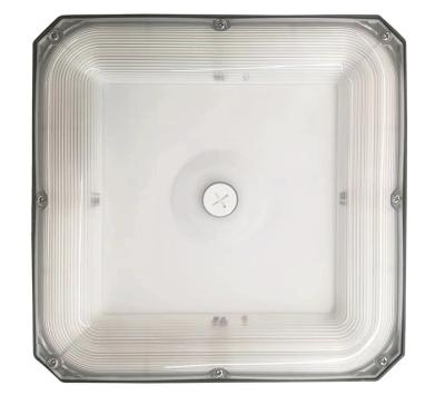 China High Brightness Square 60W 100W LED Canopy Light With Motion Sensor for sale