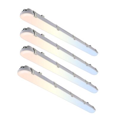 Chine IP66 ETL FCC 15W-100W Vapeur Triproof Light Led Flat Tri-Proof Batten Pour les entrepôts de stockage de poussière alimentaire à vendre