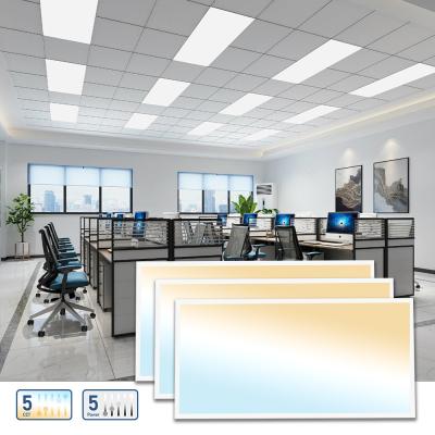 Chine CCT Sélectionnable Dimmable Eco LED Panel Light Super Slim 40W 60W 130lm/W Panneau commercial rétroéclairé à vendre