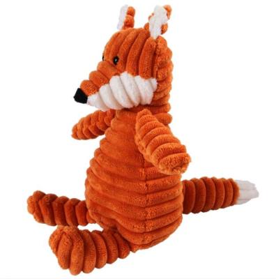 China Sustainable Top Selling Stocked Durable Squeak Dog Chew Toys Interactive Plush Pet Toys for sale