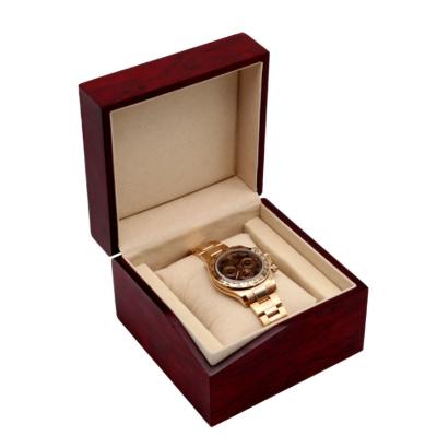 China Wholesale Custom Logo Luxury Wooden Watch Boxes Viable For Wrist Watch Packaging for sale