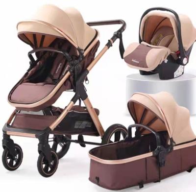 China High Quality Magnesium Alloy Sling Product Baby Stroller Cradle 3 In 1 Wheels Baby Carriage Foldable Baby Stroller for sale