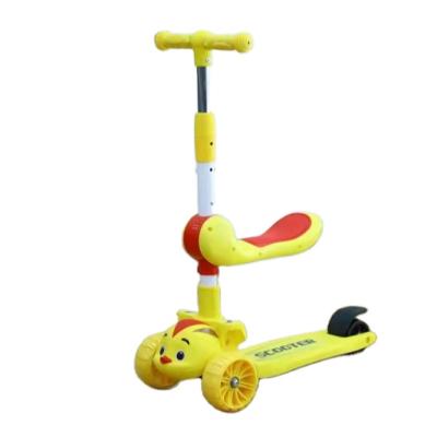 China Others Cute Chicks Good Quality High Performance New Cartoon Children's Scooter Three-in-One Folding With Music For 2-6 Years Old for sale