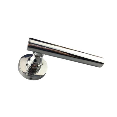 China Modern door handles with lock interior door lever handle rose door locks handle for sale