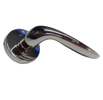 China Modern Luxury Brush Black Modern Hotel Main Door Stainless Steel Security Door Handle for sale