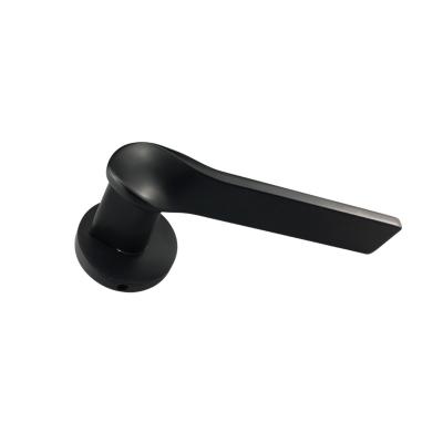 China Modern Black Interior Door Handles Main Door Lock Handle Modern Black Handle for sale