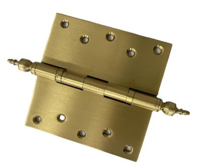 China 4 Inch Ball Bearing Butterfly Corner Folding Modern Antique Brass Square Door Hinge for sale