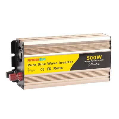 China 500W 500 Watt 12V/24V/48V DC to AC 110V/120V/220V/230V Pure Sine Wave Solar Power Inverter 220x115x60mm for sale