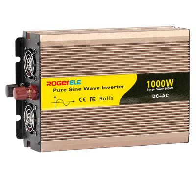 China 1000W/1kw 1000 WATT 12V/24V/48V DC to AC 110V/120V/220V/230V Pure Sine Wave Inverter 250*180*78mm for sale