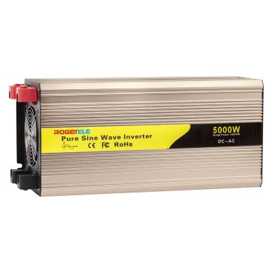 China Aluminum Alloy 5000W/5kw 5000 WATT 12V/24V/48V DC to AC 110V/120V/220V/230V Pure Sine Wave Solar Power Inverter for sale