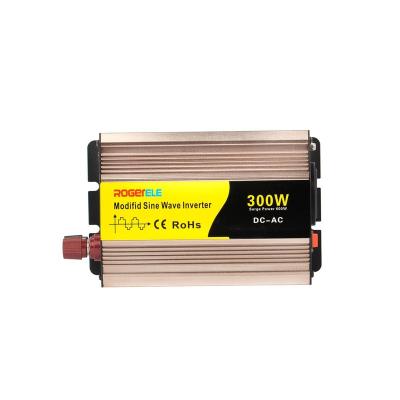 China Aluminum Alloy DC Mini Modified Sine Wave 300W AC 220V 12V 24V 48V Power Inverter for sale