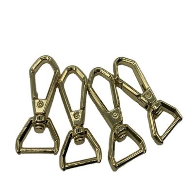 China Eco-firendly Customized Zinc Alloy Custom Spring Swivel Spring Hook Metal Hardware Dog Luggage Accessories Gold Snap Hook For Fashion Bag for sale