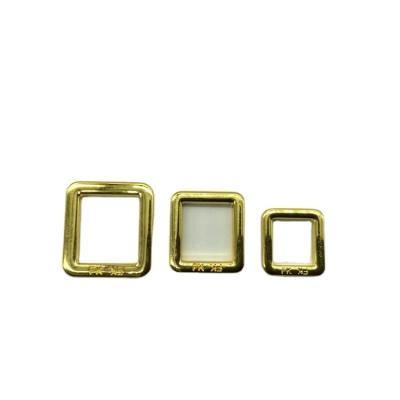 China Low Price Zinc Alloy Handbag Accessories Hardware Square Buckle For Making Bag for sale