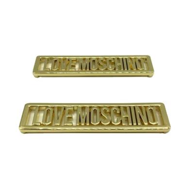 China Zinc Alloy Factory Direct Leather Bags Custom Zinc Alloy Accessories Metal Emblem for sale