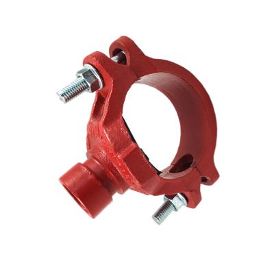 China Steam Manufacturers Direct Channel Malleable Iron Pipe Fittings Fire Fitting Grooved Mechanical Tee for sale