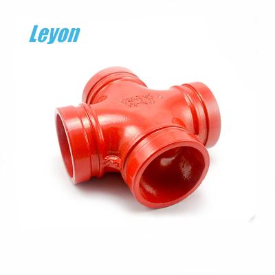 China Hot Selling Steam Fire Fighting Equipment Splined Fit Approved Water Hose Fitting Cross Splined Coupling for sale