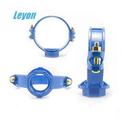 China High quality steam leyon brand splined mechanical tee splined outlet pipe flanges iron fitting splined malleable pipe fittings for sale