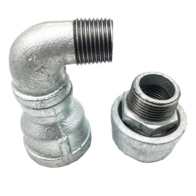 China FBA gi pipe fittings bend heavy duty malleable iron pipe fittings in fire protection 1/8