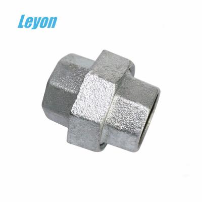 China Suitable for pipe lines connect of water EN 10242 Galvanized Rotary Metal Iron Pipe Fitting Union for sale