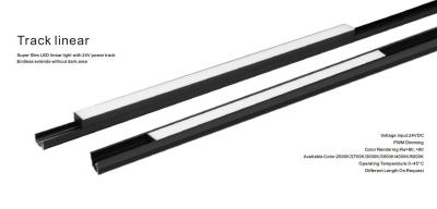 China Lâmpada linear do diodo emissor de luz do Super Slim, iluminação linear moderna PWM que escurece 50 - 70LM/W à venda