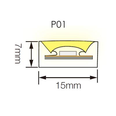 China Neon-LED Farbe DMX SPI 1400LM/M der 7mm Höhen-Neonbeleuchtungs-24VDC RGB RGBW zu verkaufen