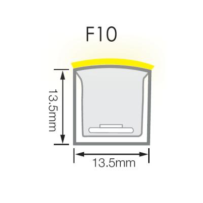 China 10W/M PVC-Silikon-Neonröhre beleuchtet 24VDC IP68 wasserdichtes flexibles zu verkaufen