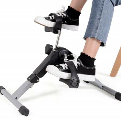 China Mini home gym exercise bike foldable under desk bike bicycle pedal test program with tension for sale