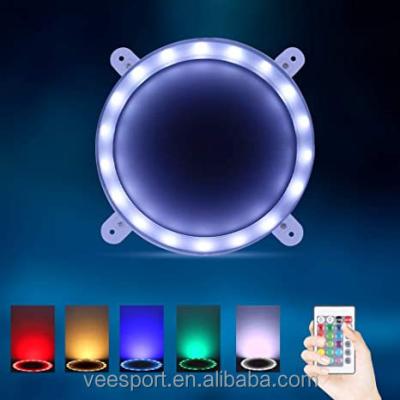 China Promotion 16 RGB Cornhole Ring Lights Cornhole Game LED Board Light With Remote Control Customize Logo for sale