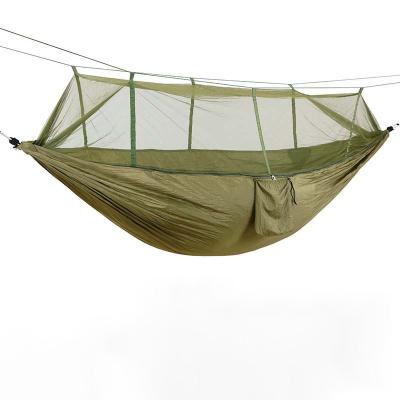 China Contemporary Outdoor Hammock Camping With Mosquito Net Army Green Camping Sky Double Ultralight Nylon Tent for sale