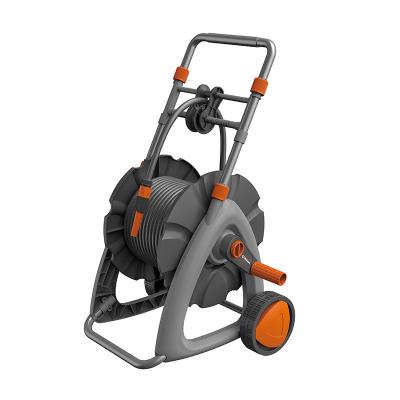 China Anti-Abrasion Portable PVC Material Water Hose Reel Hose Cart For Garden Irrigation for sale