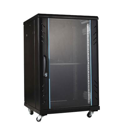 Chine Toten G26618 glass door network rack 18U rack server cabinet standard size 600*600*988mm à vendre