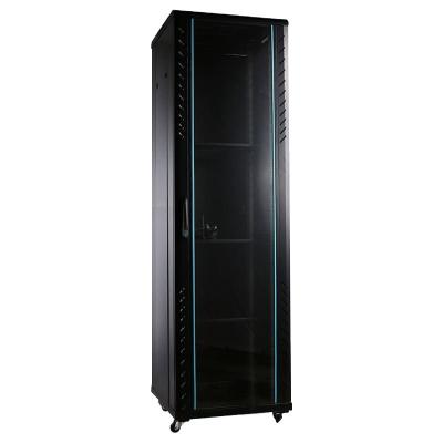 China TOTEN glass door cabinet enclosure server rack for data room Te koop