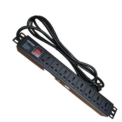 China Toten PDU cabinet aluminum alloy 16APDU industry standard cabinet power supply 3m multi-purpose socket for sale