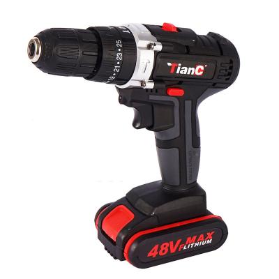 China 48VF Cordless Two Speed ​​Mini Electric Drill Set Impact Drill with Battery with LED Powertools Electric Drills for Home Sku001387-1/sku001387-2 for sale