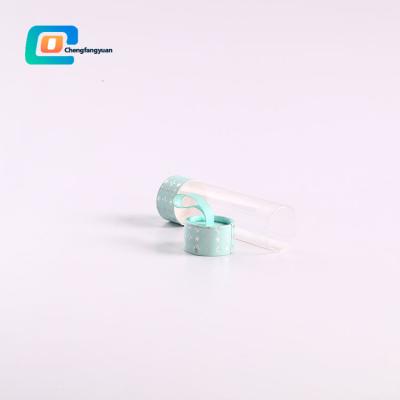 China Biodegradable Custom High Quality Round Tube Cylinder Paper Box PVC Packaging Box With String Handle for sale