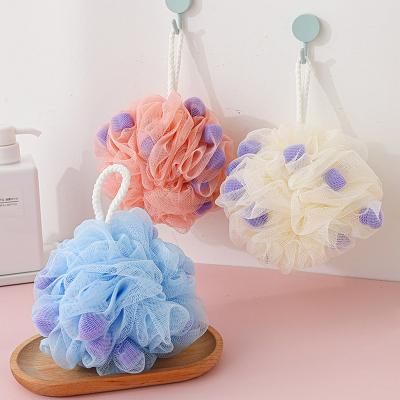 China All Natural Custom Home Spa Exfoliating Shower Loofah Bath Ball Sponge Body Flower Sponge Bath Loofah for sale