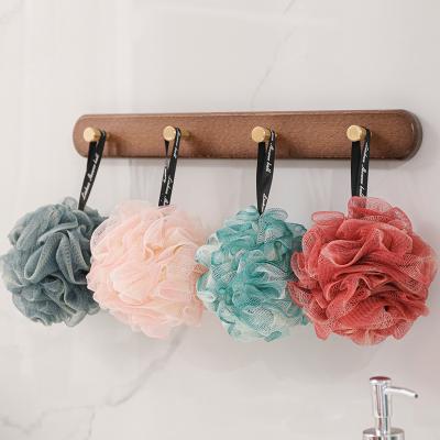 China EXFOLIATE Custom Exfoliating Shower Breath 50g Loofah Pouf Large Shower Loofah Sponge Bath Sponge for sale