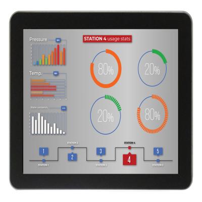 China Industrial Application 15 Inch Panel PC Rugged Touch Screen Open Frame LCD Industrial Monitor PC Industrial Tablet for sale