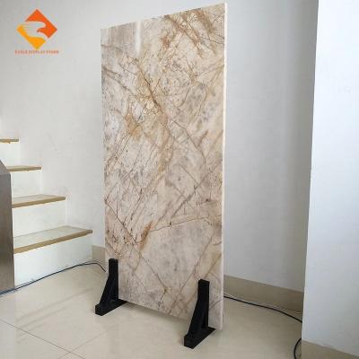 China Displaying Goods / Exhibition Calacatta Quartz Stone Display Rack for sale