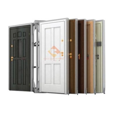 China Used in ceramic tile door show frame and aluminum alloy wooden door display for sale